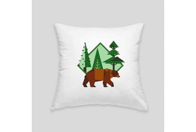 Brown bear cushion