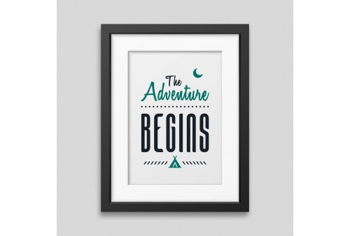 Affiche encadrée The adventure begins
