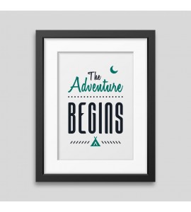 The adventure begins Framed poster